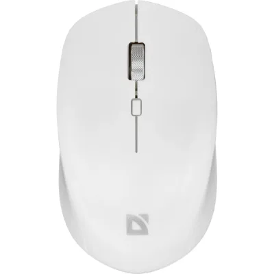 Беспроводная оптическая мышь DEFENDER Velvet MB-406, белая, 2.4G+BT, 1600dpi, 4 кнопки, аккумулятор 52407