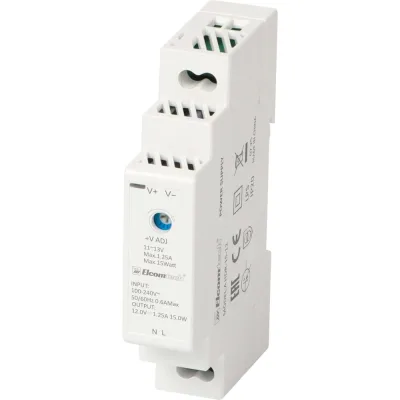 Блок питания ELCOMTECH A HDR-15-12 AC/DC на DIN рейку 15W 12V 1.25A 1х модуль УТ-00039965