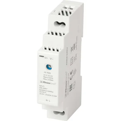 Блок питания ELCOMTECH A HDR-15-24 AC/DC на DIN рейку 15W 24V 0.63A 1х модуль УТ-00039966