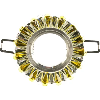 Встраиваемый декоративный светильник Fametto DLS-L145, GU5.3, GLASSY GOLD, серия Luciole UL-00003891
