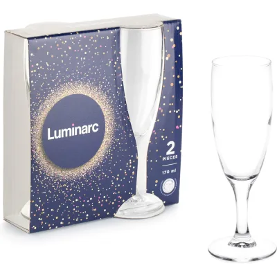 Набор фужеров для шампанского LUMINARC ЭЛЕГАНС 2 шт, 170 мл Q3532