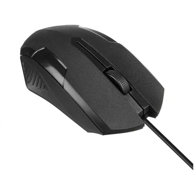 Мышь ExeGate SH-9025L2 USB, оптическая, 1000dpi, 3D, 3 кнопки и колесо прокрутки, длина кабеля 2,2м, черная RTL 279943