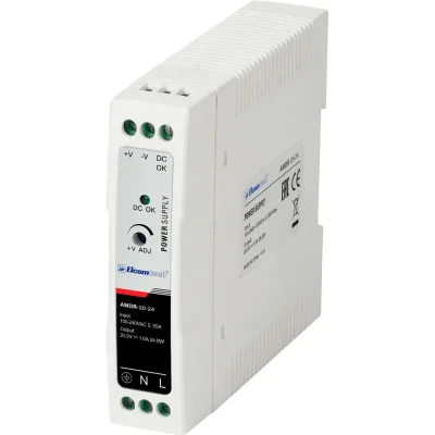 Блок питания ELCOMTECH A MDR-20-24 AC/DC на DIN рейку 24W 24V 1A Пластик УТ-00039978