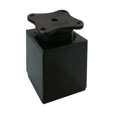 Мебельная опора AKS DAКP-27 квадратная, h=100, черная 60437