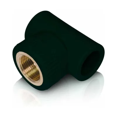 Тройник комбинированный Blue Ocean UV-pro Black с внутренней резьбой, 20x1/2", черный, с защитой от ультрафиолета PPRF/ITT-UV(Bk)-20x1/2"