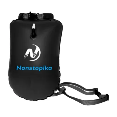 Буй для безопасного плавания Nonstopika 20 л, черный Buoy20l-black