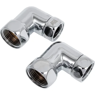 Соединение угловое для полотенцесушителя Millennium 3/4" х 1/2" внутренняя резьба- внутренняя резьбя (пара) SPUF3412
