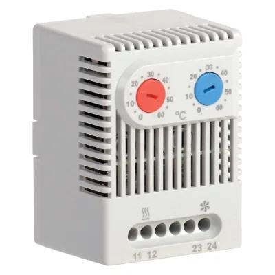 Двухканальный термостат IEK NO+NC от 0 до +60 C YCE-DTNO-NC-60