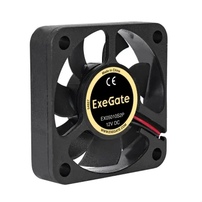 Вентилятор ExeGate EX05010S2P 50x50x10 мм, подшипник скольжения, 2pin 4500RPM 24dBA 283365