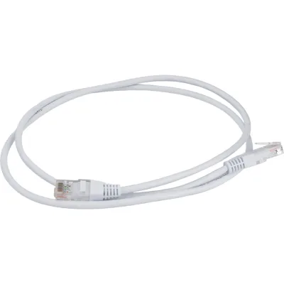 Патч-корд TWT RJ45-RJ45, 4 пары, UTP, категория 5е, 1 м, белый, 45-45-1.0-WH