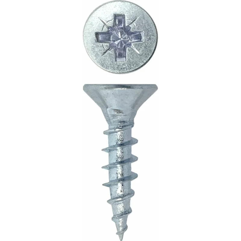 Универсальный саморез Rizzel Pz 4,5x20 белый цинк 10000 шт 00-00463965
