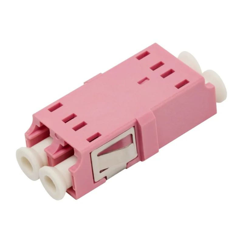 Оптический адаптер LANMASTER LC, OM4, корпус SC, без фланцев, дуплексный LAN-2LCS/NF-AM-OM4