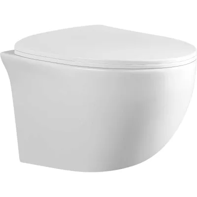 Унитаз подвесной Brera Paini 520x370x360 мм Rimless, с сиденьем, белый глянец URB742005WH