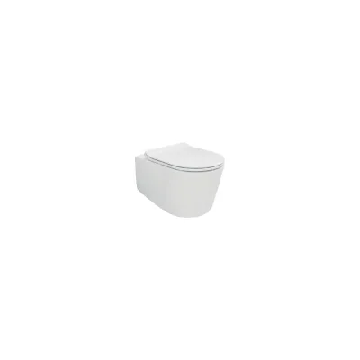 Подвесной унитаз Creo Ceramique RENNES 550x365x370, безободковый, микролифт RE1100R+RE1001T 00034081