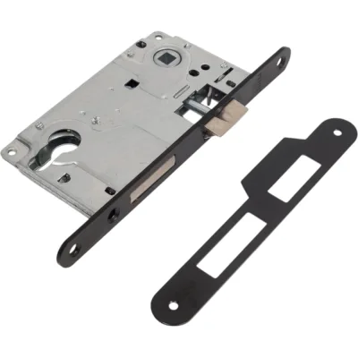 Замок Ренц, 1 ригель и защелка, с подшипниками, черный INLBB 8550-2/1 Black