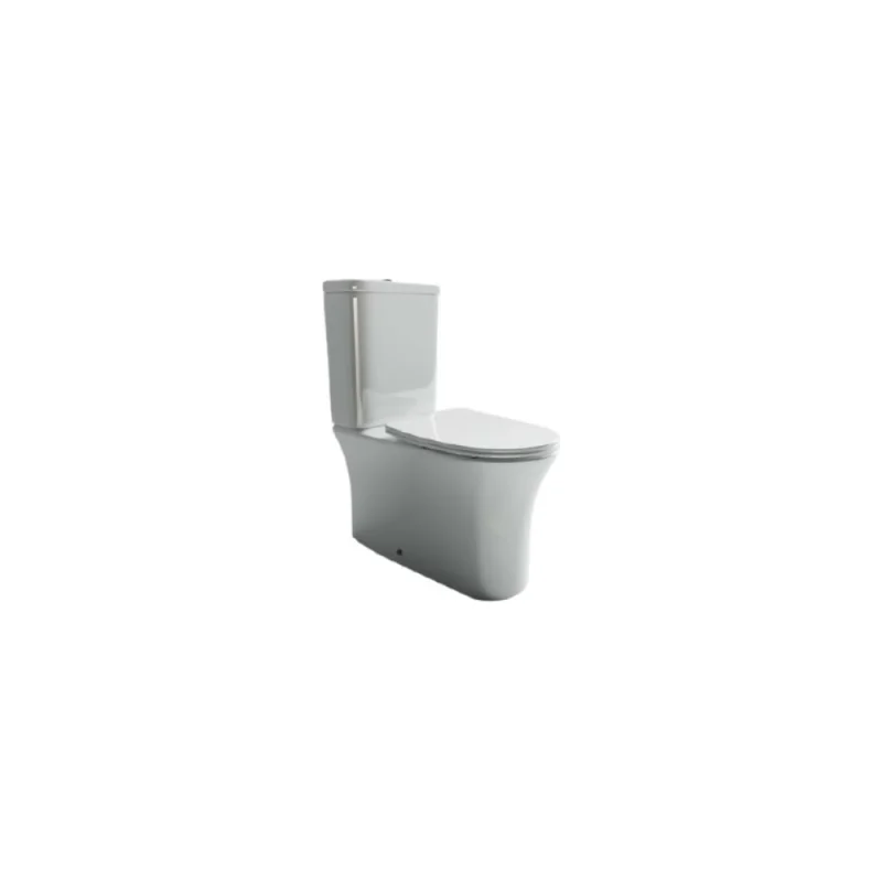 Напольная пристенная безободковая чаша унитаза Ceramicanova STAR Rimless CN1904-B