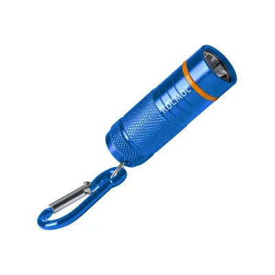 Фонарь брелок КОСМОС 1Вт LED/4xLR44 входят в комплект/корпус анодированный алюминий/карабин, KOC205B