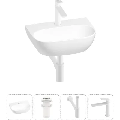 Мини-раковина для ванной комнаты или туалета Wellsee WC Area в наборе 4 в 1 20212196R