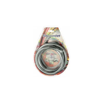 Шланг для душа Melodia della vita EXTRA FLEXIBLE ANTI-TWIST 1/2"х1/2" нерж. d14мм, L150 см, растягивающий MKPBL 34423