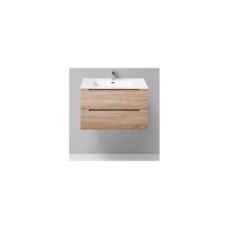 Подвесная база под раковину BelBagno ETNA-800-2C-SO-WO-P Rovere Bianco