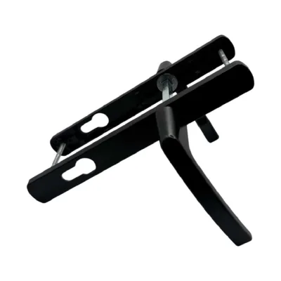 Дверные ручки алюминиевые на планке, черный RAL 9005 Vantage V1-85BL