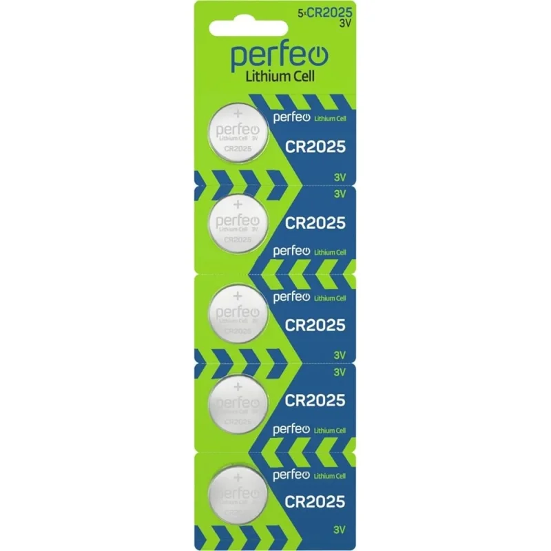 Литиевые батарейки Perfeo CR2025 5 шт., на блистере 30005966