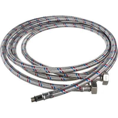 Гибкая подводка для смесителей ELKA 1/2" х М10 х 150 см, пара - длинный и короткий хвост ИС.100982
