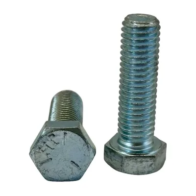 Болт boltnn.ru DIN 933 1/4-20 UNC х 7/8 (22мм) Gr5 (8.8) цинк 10 шт 4687207695107