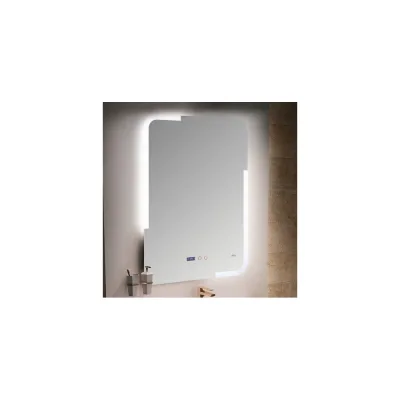 Зеркало с LED-подсветкой MELANA 6080 подогрев часы MLN-LED063