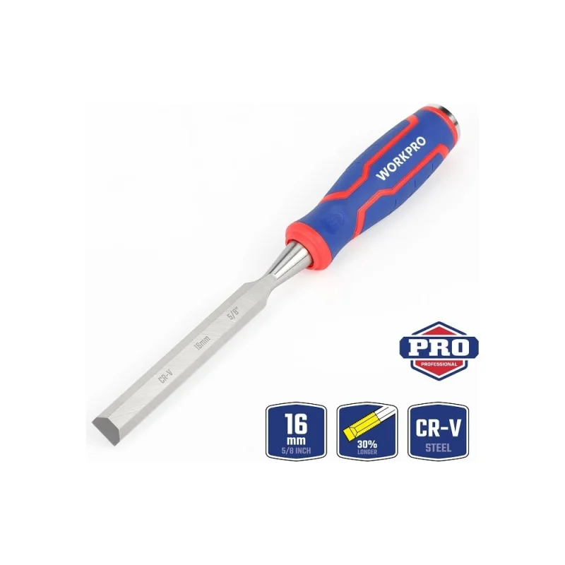 Π‘ΡΠ°ΠΌΠ΅ΡΠΊΠ°-Π΄ΠΎΠ»ΠΎΡΠΎ WORKPRO 16 ΠΌΠΌ, CR-V ΠΊΠΎΠ²Π°Π½Π°Ρ ΡΡΠ°Π»Ρ WP243007