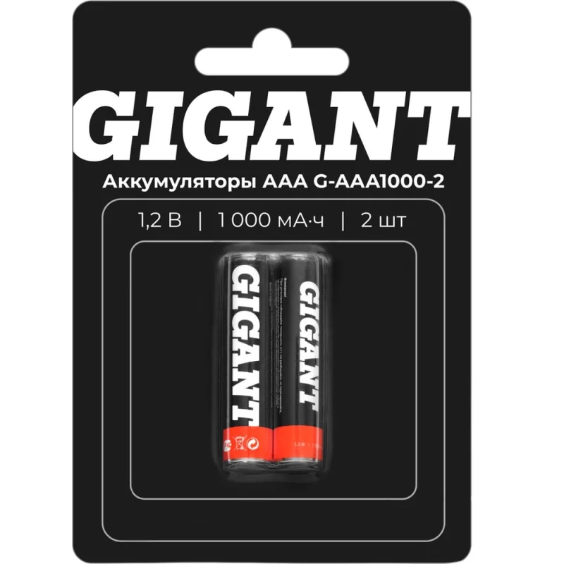 ΠΠΊΠΊΡΠΌΡΠ»ΡΡΠΎΡΡ Gigant ΡΠ°Π·ΠΌΠ΅ΡΠ° ΠΠA, Π΅ΠΌΠΊΠΎΡΡΡΡ 1000 ΠΌΠΡ - 2ΡΡ. G-AAA1000-2