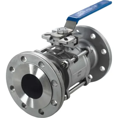 Кран шаровый фланцевый под привод нержавеющий NEWKEY (3PC), AISI304 DN80 (3"), (CF8), PN16 NK-BFp80/4