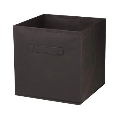 Раскладной короб с ручкой Рыжий кот 28x28x28 см, черный 312626
