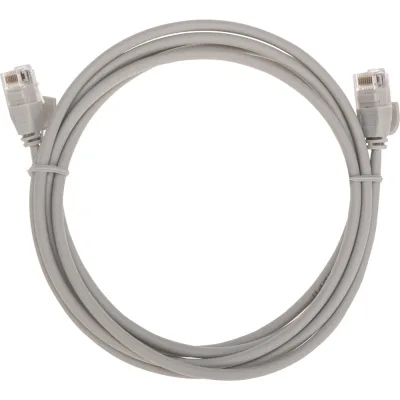 Патч-корд U/UTP REXANT CAT 6A (10G), RJ45-RJ45, 28AWG, LSZH, серый, 2м 02-0380-2