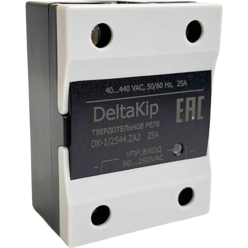 Общепромышленное однофазное твердотельное реле DELTAKIP DK1-2544.ZA2, 25А, 90...250VAC DK-F0000004