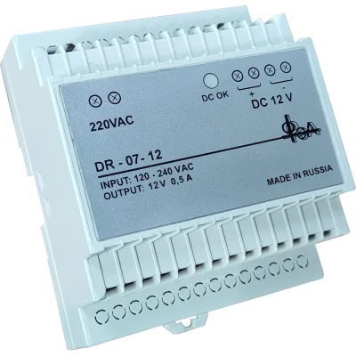 Трансформаторный блок питания ООО ФЭА 12v, 0,5a БП7-12 (DR7-12)