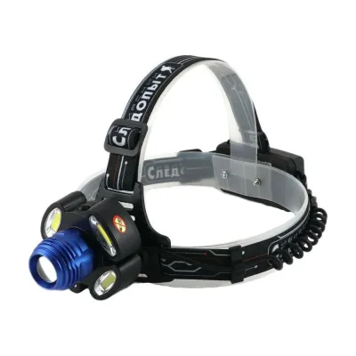 Налобный фонарь Сибирский следопыт Стильб, 1 LED и 4 COB, zoom, аккум. 220В, PF-PFL-HL37