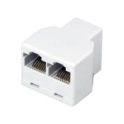 Сетевой переходник REXANT LAN, гнездо RJ-45 (8Р8С) - 2 гнезда RJ-45 (8Р8С) 06-0112-B