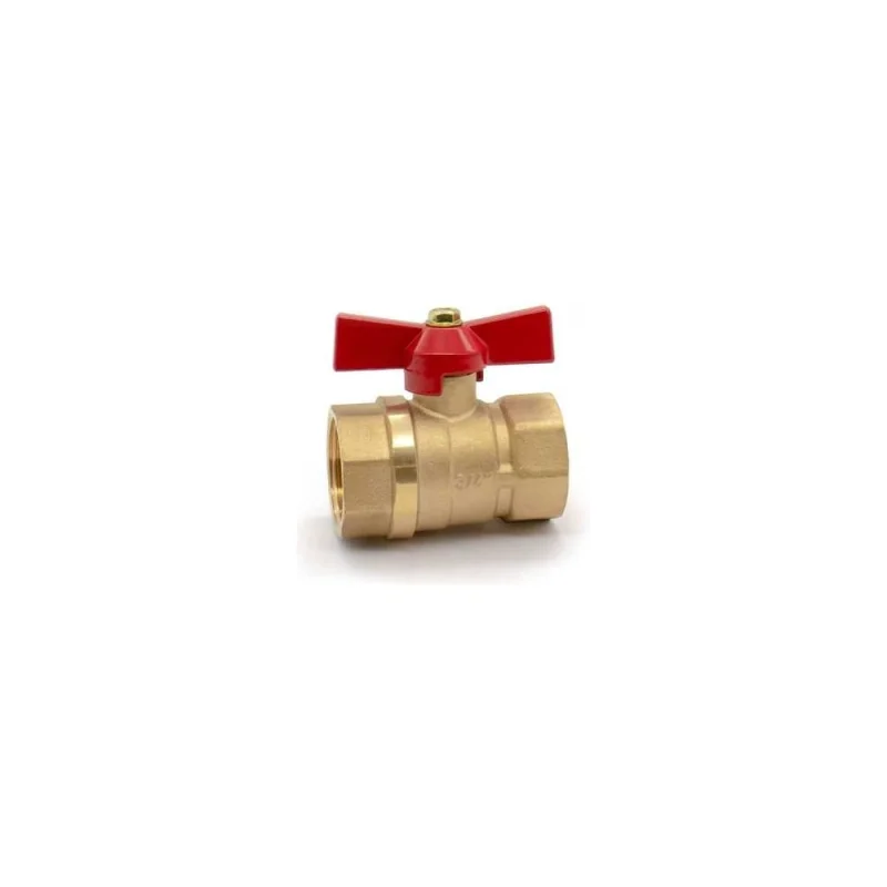 Кран шаровой Doron 1/2" В-В бабочка гайка-гайка (20/200) 8417