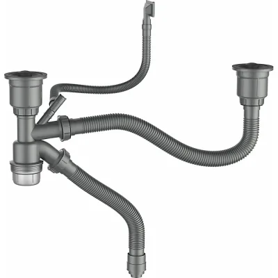 Сифон для мойки Gerhans с переливом K30601B-2