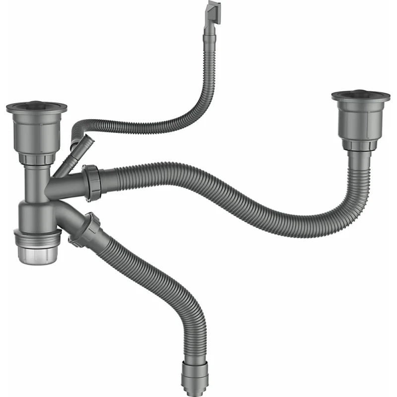 Сифон для мойки Gerhans с переливом K30601B-2