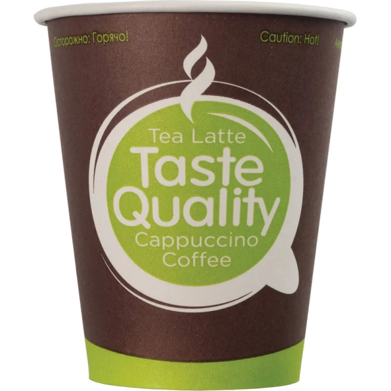 Стакан одноразовый бумажный ОФИСМАГ 150 мл, 100 шт, однослойный, Taste Quality, х/г, Ve, формация HB70-180-0233 606196