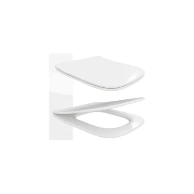 Сиденье для унитаза универсальное Teymi Helmi Gap Slim, с микролифтом, быстросъёмное, дюропласт, ультратонкое S49903 ЦБ-00302456