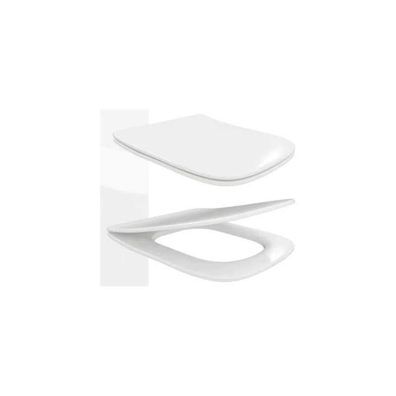 Сиденье для унитаза универсальное Teymi Helmi Gap Slim, с микролифтом, быстросъёмное, дюропласт, ультратонкое S49903 ЦБ-00302456