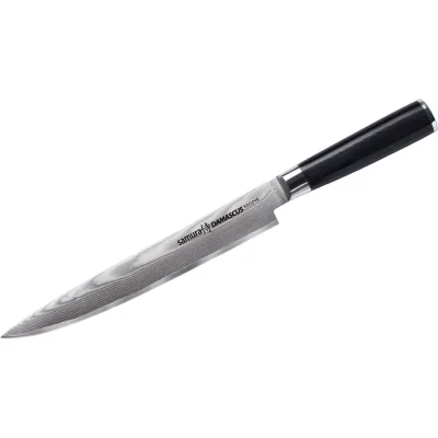 Нож кухонный для нарезки Samura DAMASCUS 230 мм, G-10, дамаск 67 слоев SD-0045/K