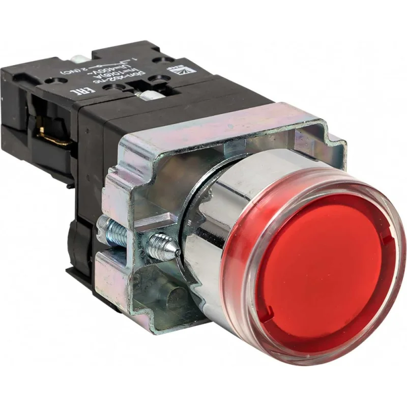 Кнопка EKF BA42 с подсветкой 24В красная NC PROxima xb2-bw42-24