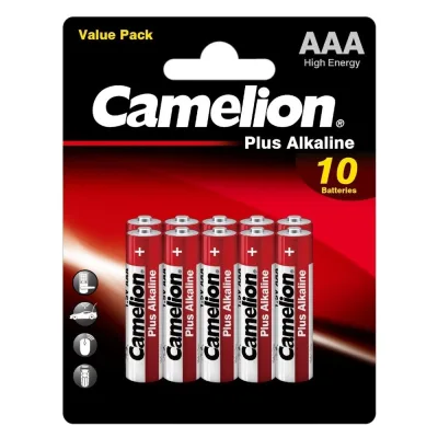 Батарейка Camelion Plus Alkaline ААА мизинчиковая LR03 1,5 В (10 шт.) (LR03-BP10)