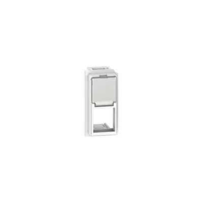 Адаптер Keystone Bticino LIVING NOW RJ45 1 модуль, цвет белый. KW07K