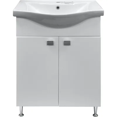 Комплект Loranto тумба София 60 с раковиной Basic 60 (600x820x460) 00079242