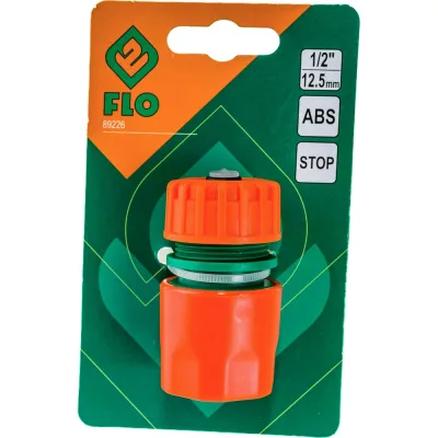 Соединитель шланг-насадка с автостопом 1/2" FLO 89226